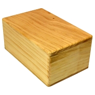 4 inch wood yoga block thumbnail