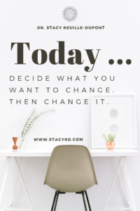 Decide what you want to change then change it